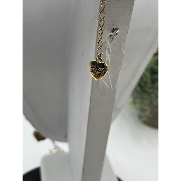 Betsey Johnson Gold & Silver Tone Multi Heart Necklace with 3 Lockets - Picture 13 of 14